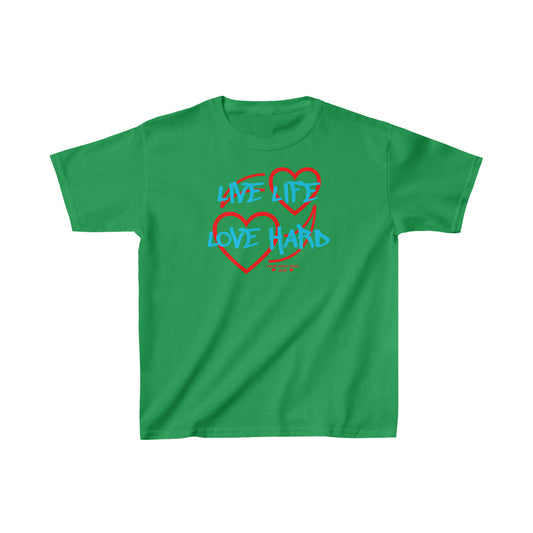 A'more World Needs More (Live Life Love Hard) Kids Heavy Cotton™ Tee