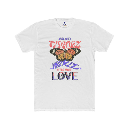 A'more Butter fly unisex Cotton Crew Tee